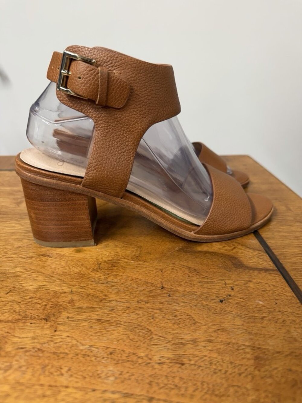 Joie Women’s 8 EU 38 Brown Open Toe‎ Ankle Strap Buckle Sandals Neutral